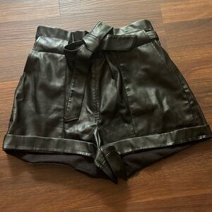 Zara Pleather Shorts